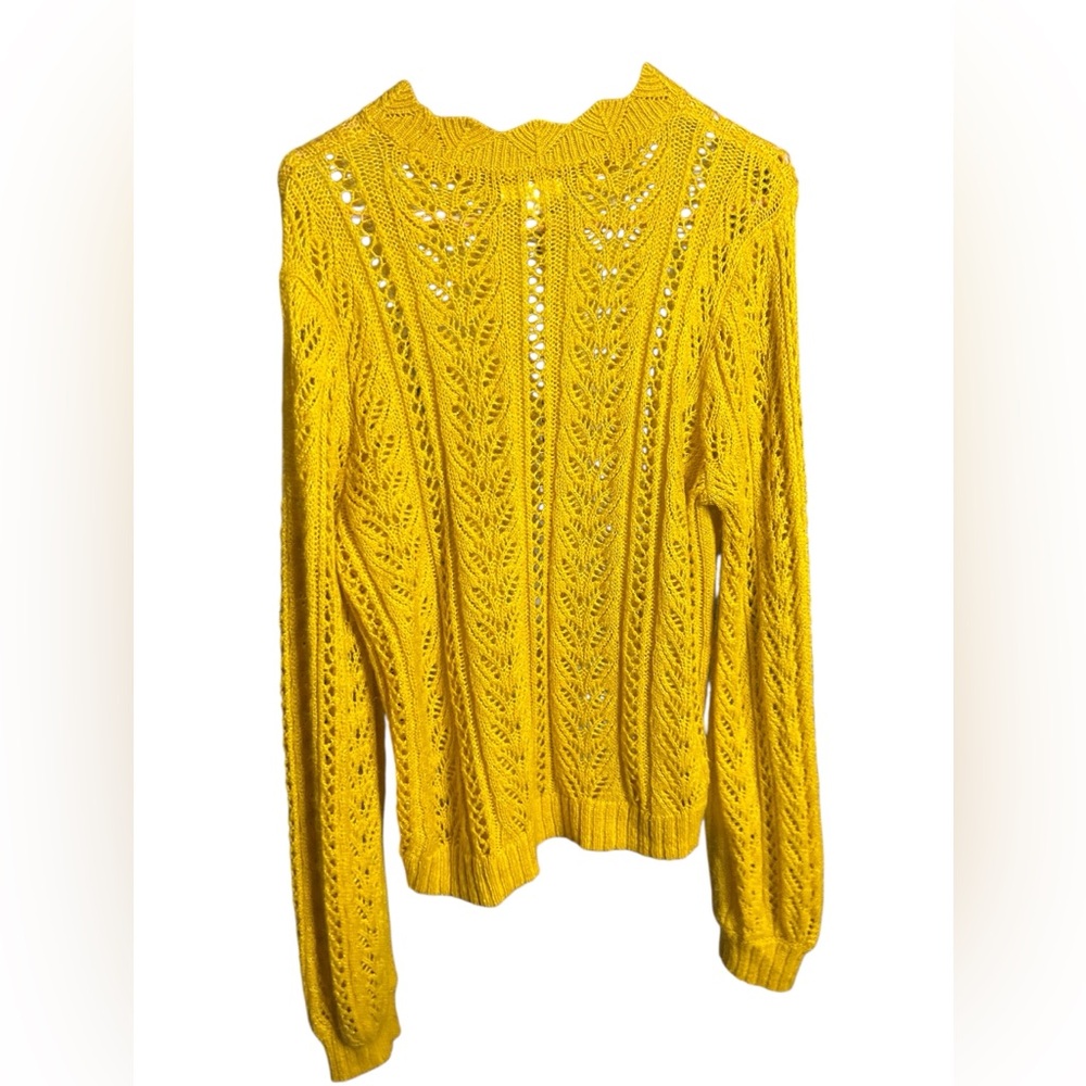 LC Lauren Conrad Mustard Knit Sweater - Picture 2 of 3